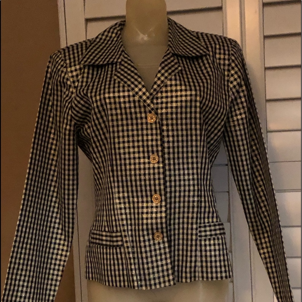Vintage Harlem Gold Black Blazer